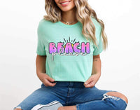 Beach please pink 24329 DTF transfer