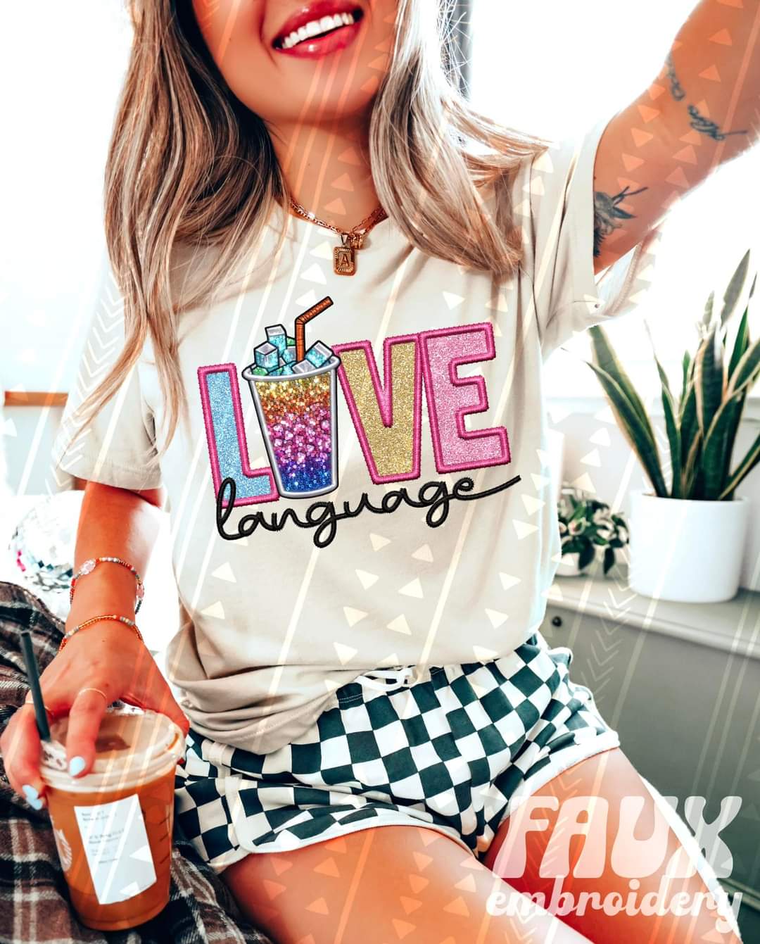 Love language twisted tea 33253 DTF transfer