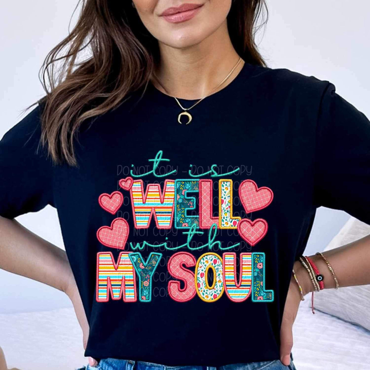 It is well with my soul spring pattern 24298 DTF transfer
