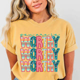 You are worthy stacked spring pattern 24297 DTF transfer