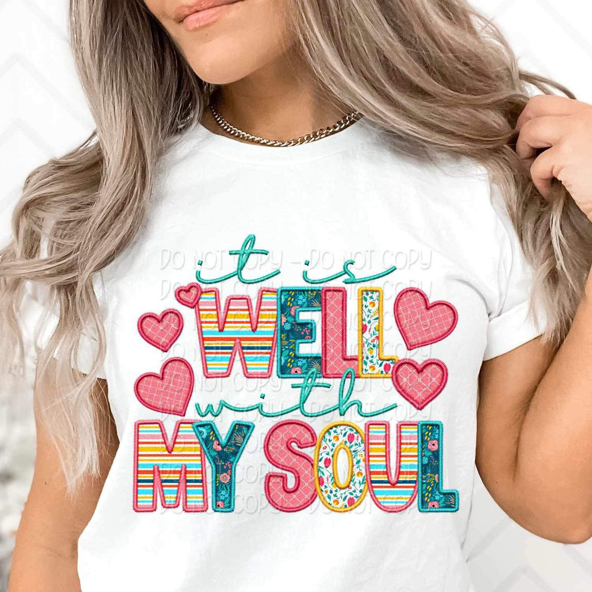 It is well with my soul spring pattern 24298 DTF transfer