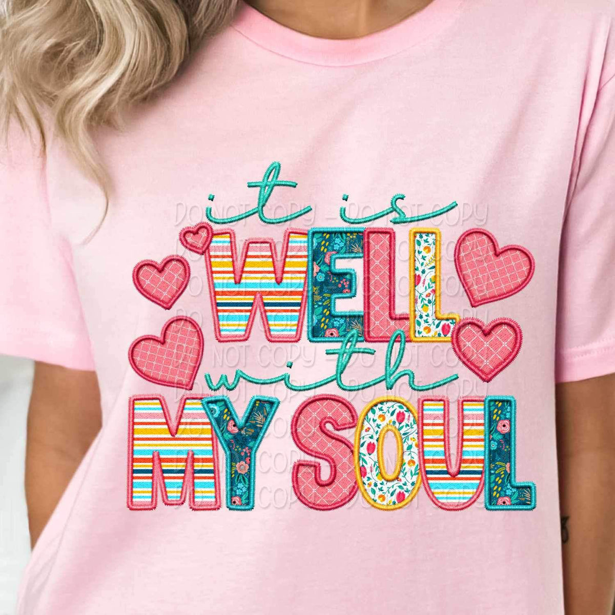 It is well with my soul spring pattern 24298 DTF transfer