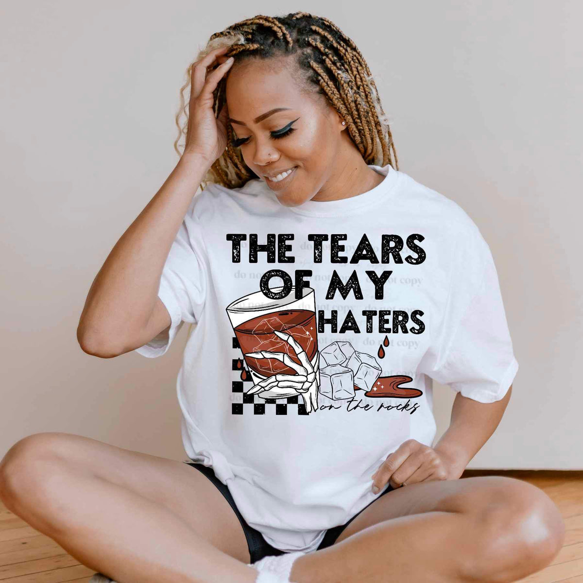 The tears of my hater on the rocks (CSC) 24417 DTF transfer