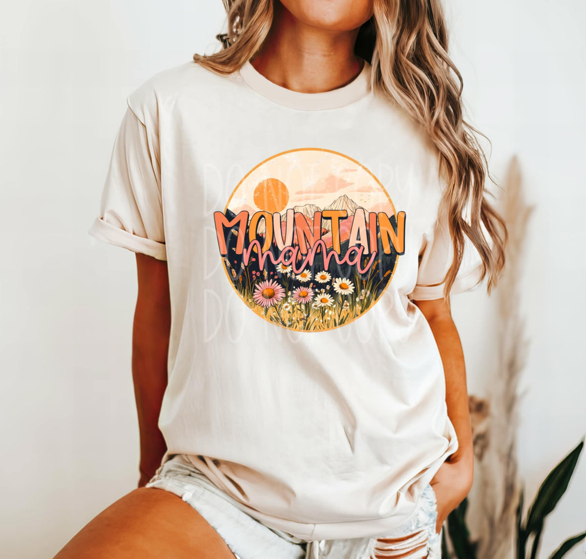 Mountain mama circle (PH) 94785 DTF transfer