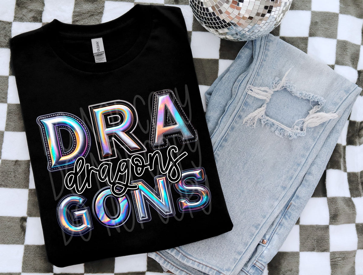 Dragons holographic 45211 DTF transfers