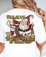 Believe in the magic santa and reindeer 11029 DTF TRANSFER