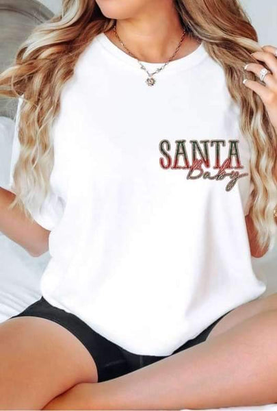 Pink Santa Baby Stanly DTF Transfer