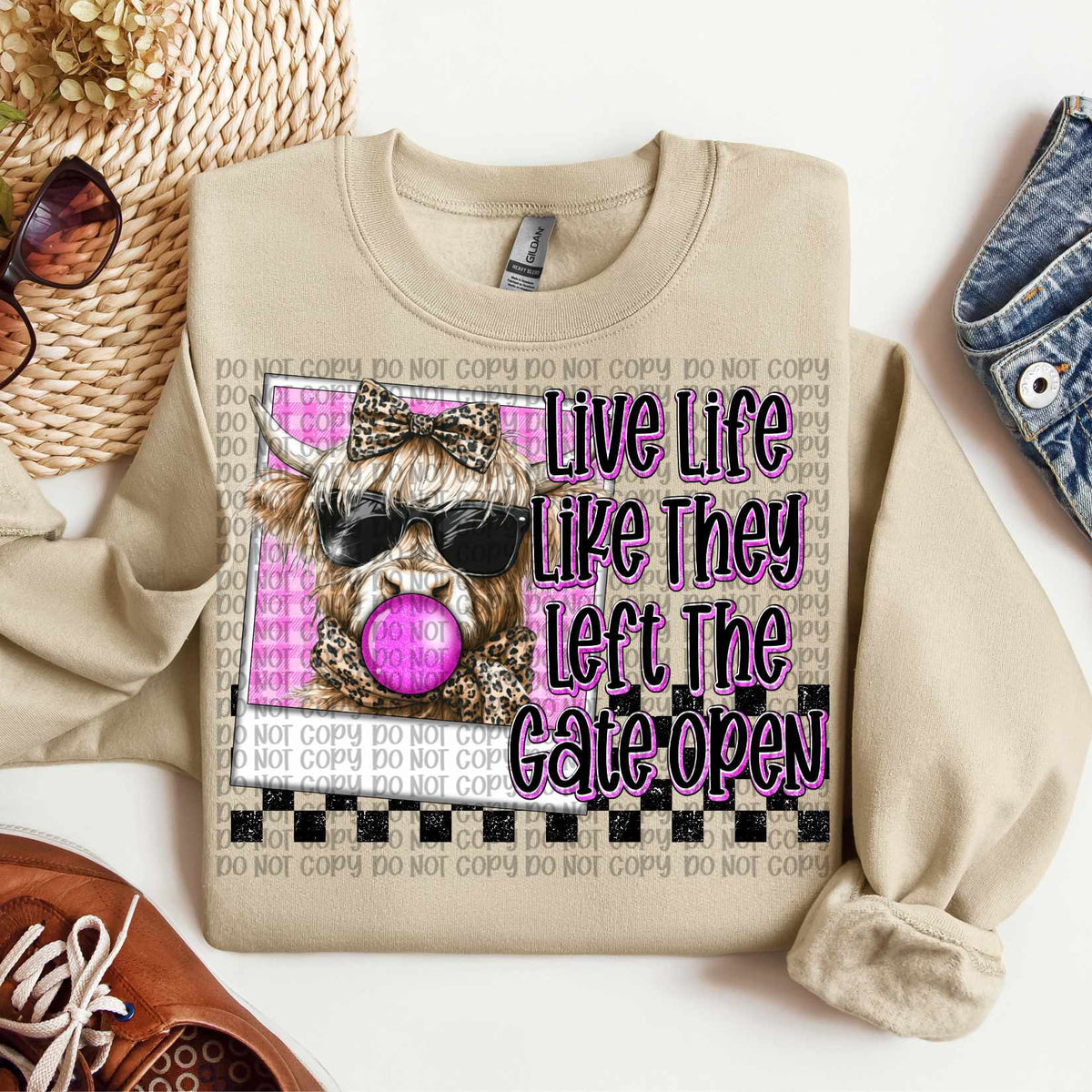 Live life like they left the gate open (VP) 84029 DTF transfer