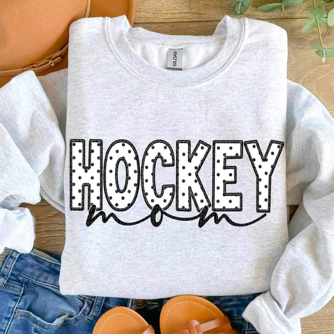 Hockey mom white background 24368 DTF transfer