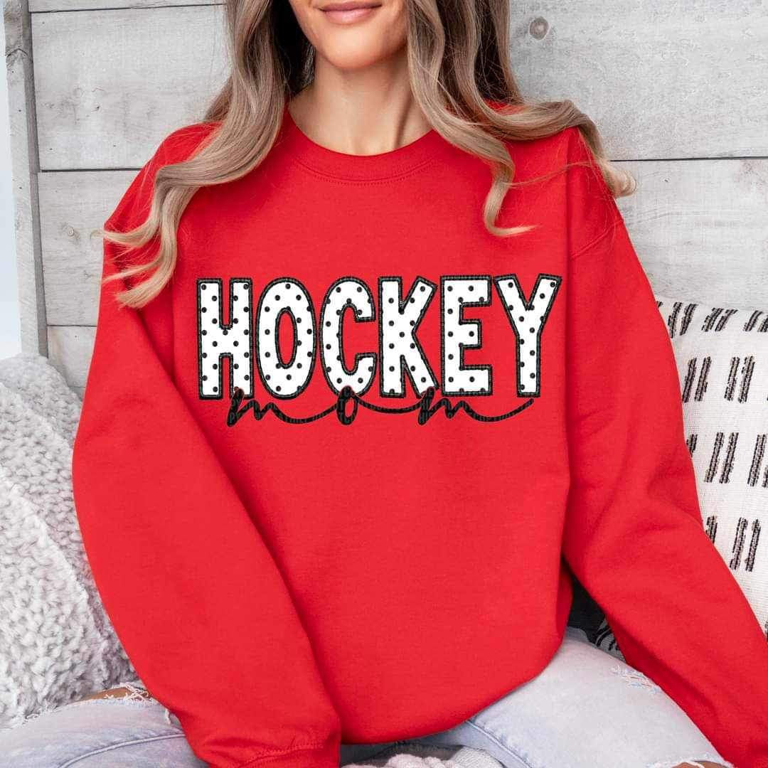 Hockey mom white background 24368 DTF transfer