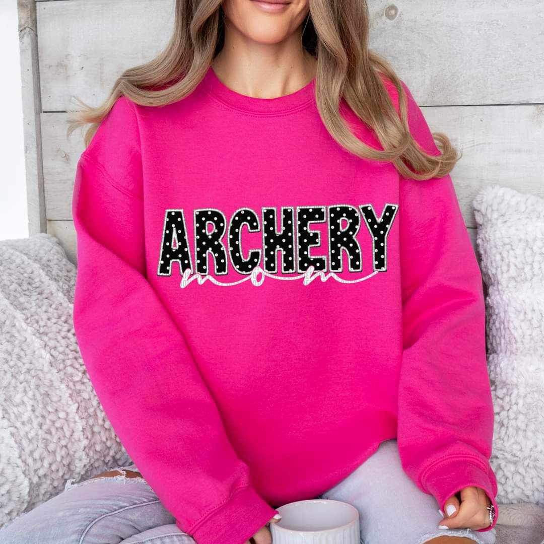 Archery mom black background (SDD) 24424 DTF transfer