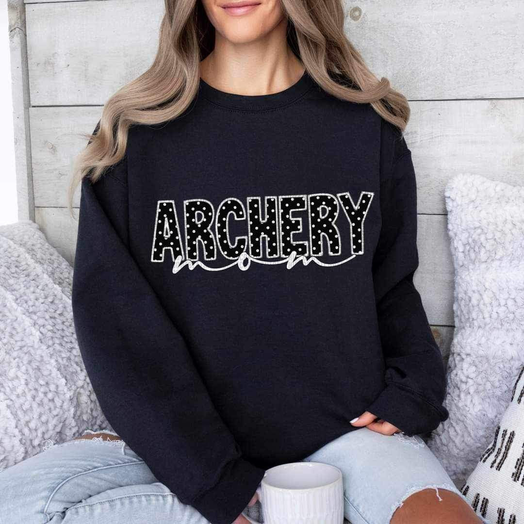Archery mom black background (SDD) 24424 DTF transfer