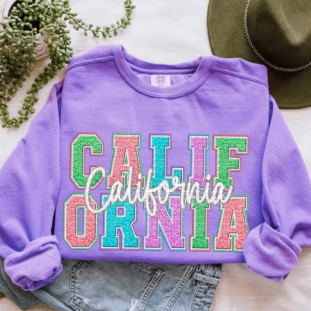 California fuzzy effect 24463 DTF transfer