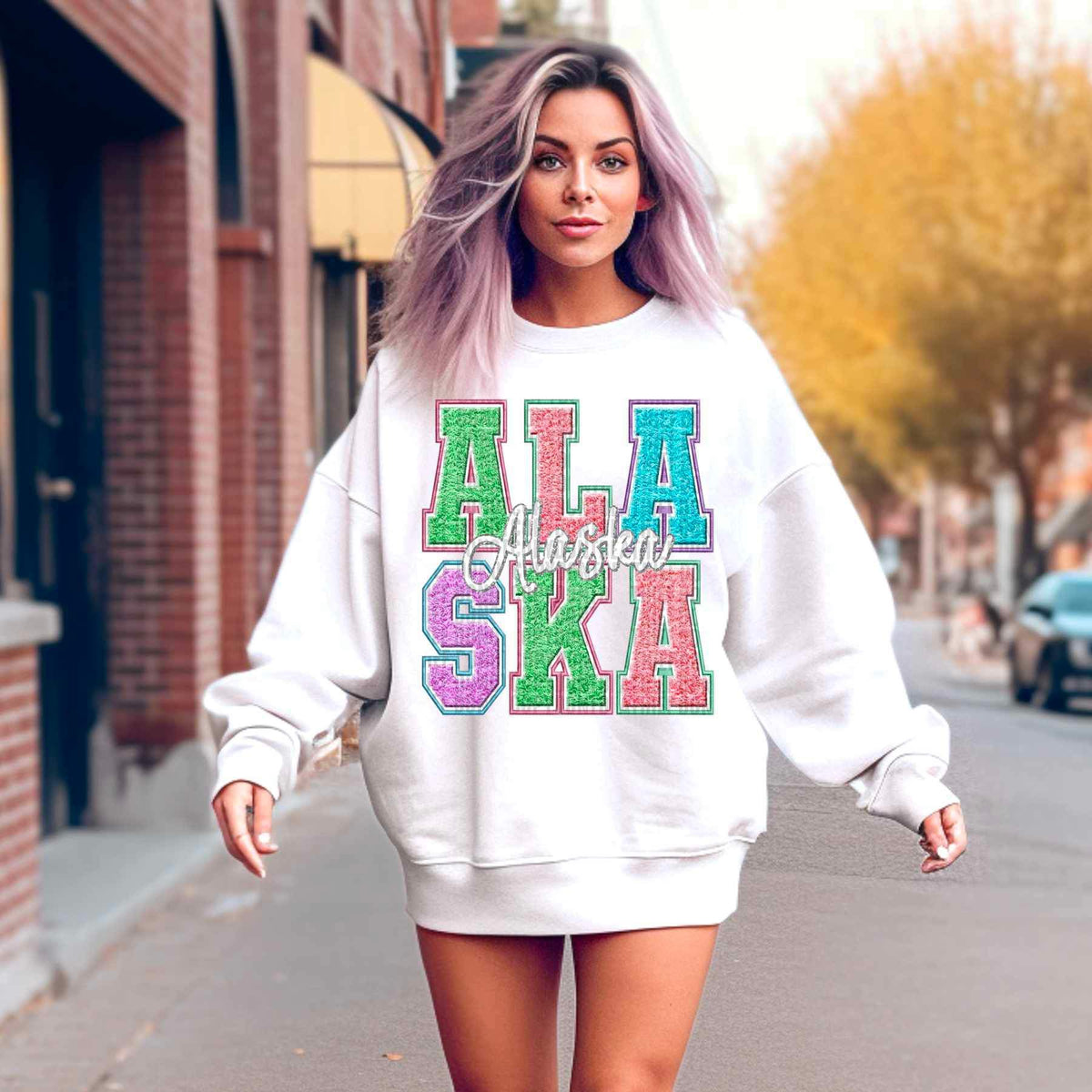 Alaska fuzzy effect 24454 DTF transfer