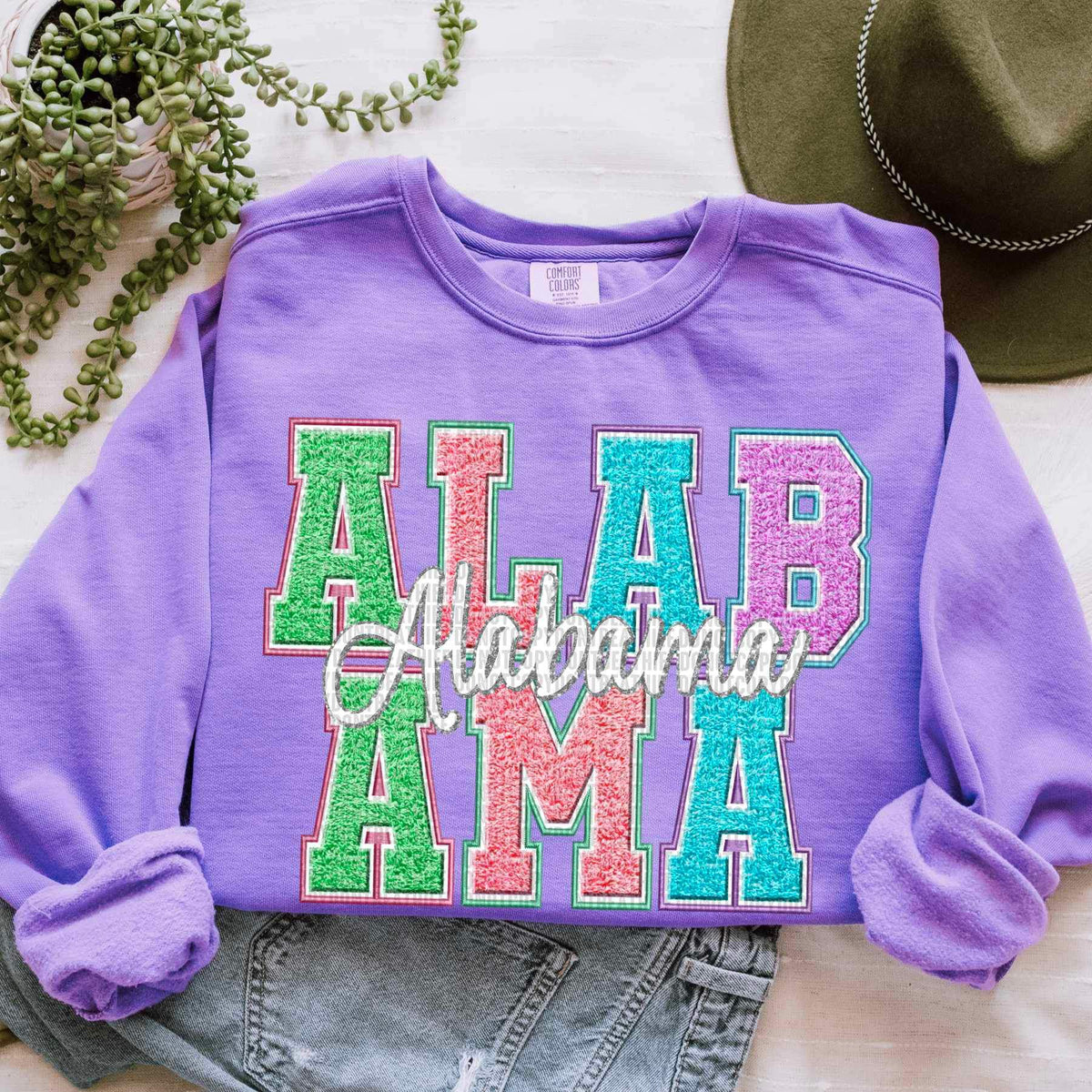 Alabama fuzzy effect 24449 DTF transfer