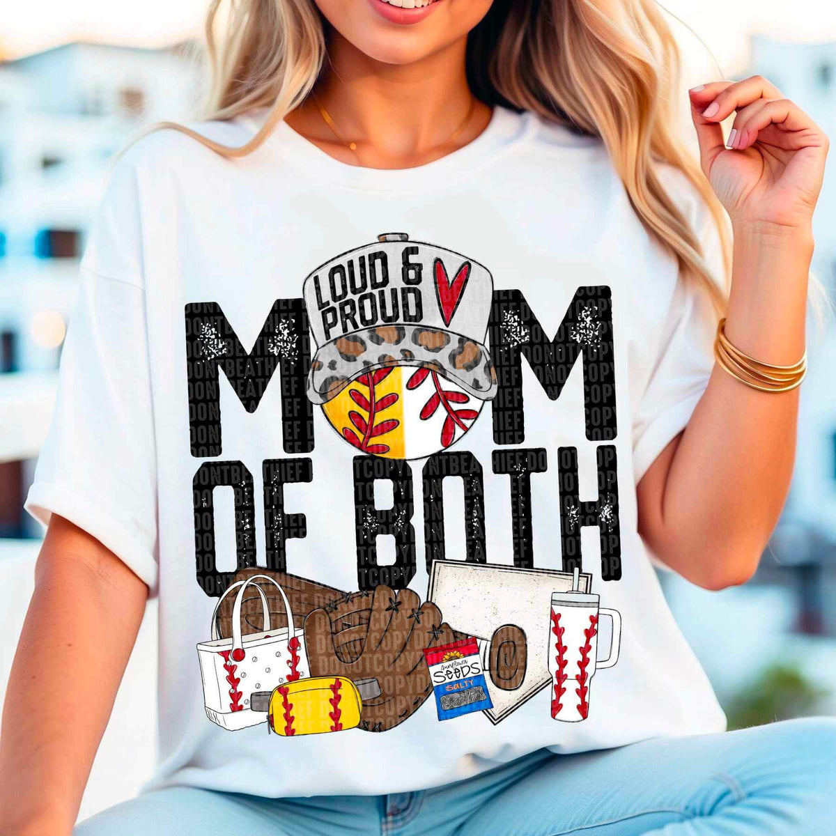 mom of both loud & proud 24478 DTF transfer