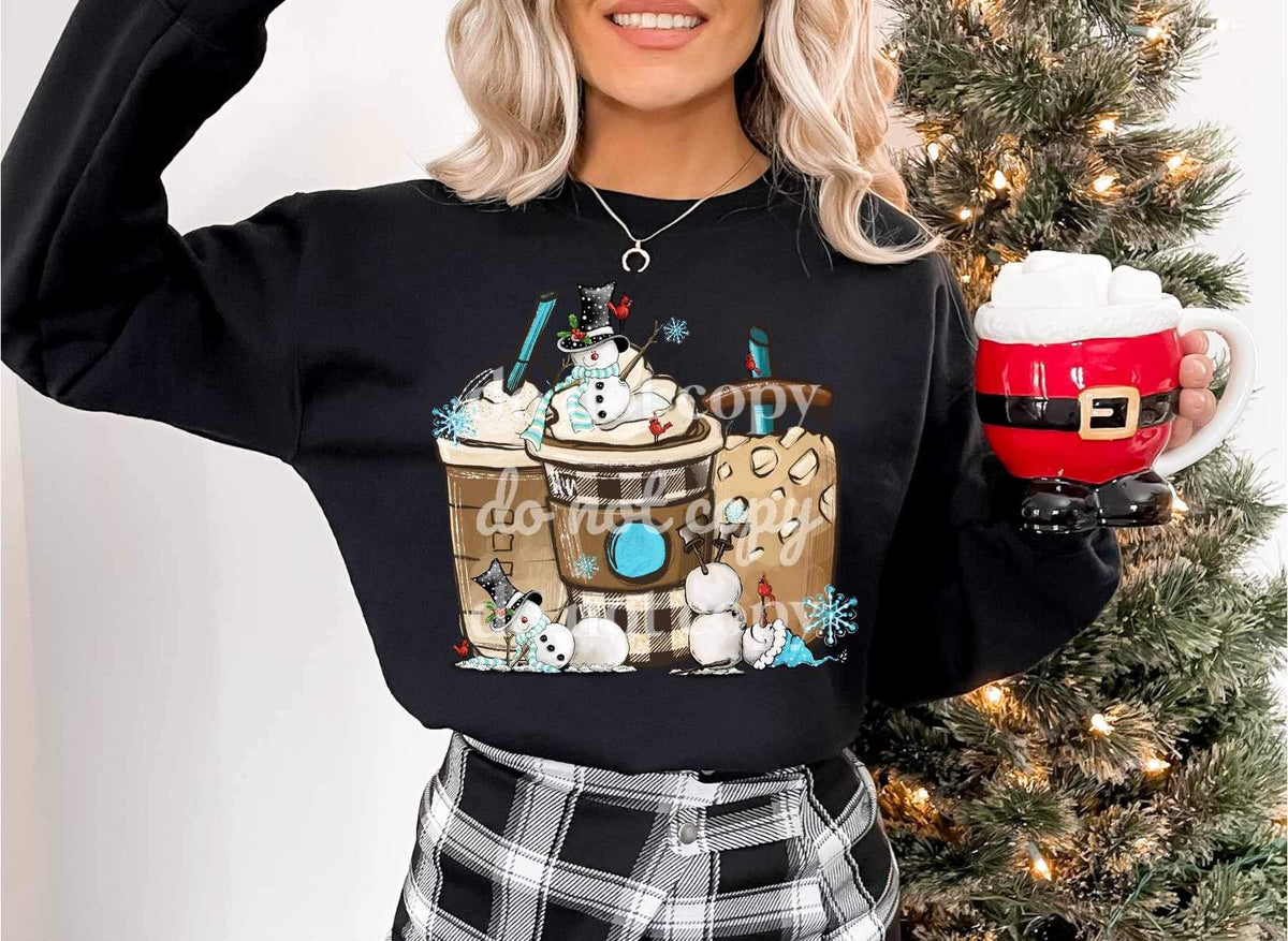 Snowmen coffees 2975 DTF TRANSFER