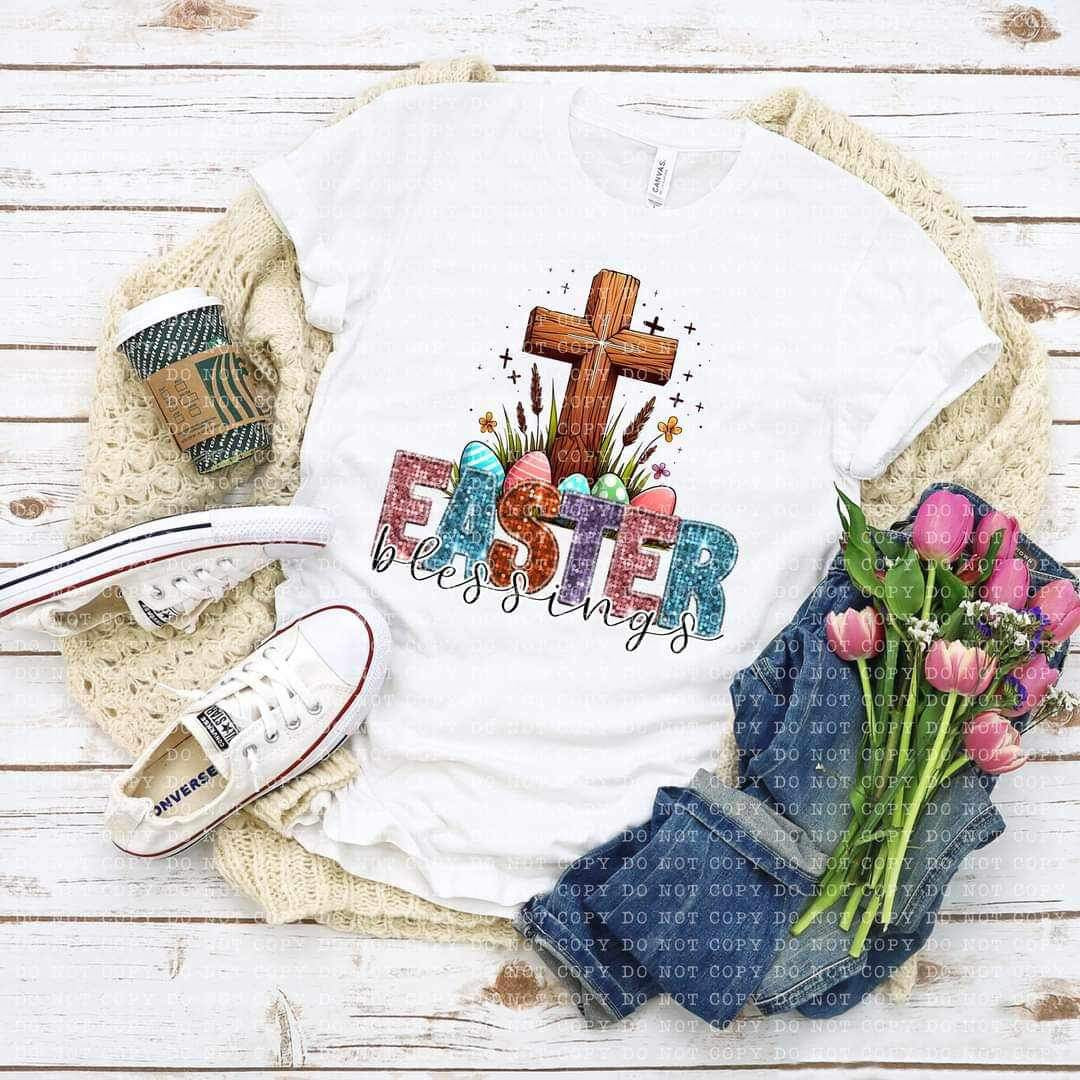 Easter blessings sequin (ECHT) 24522 DTF transfer