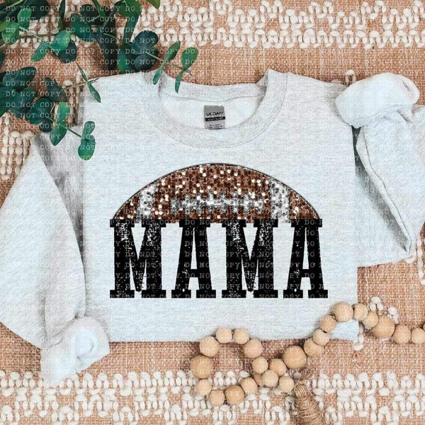 Mama football GLITTER (ECHT) 24536 DTF transfer