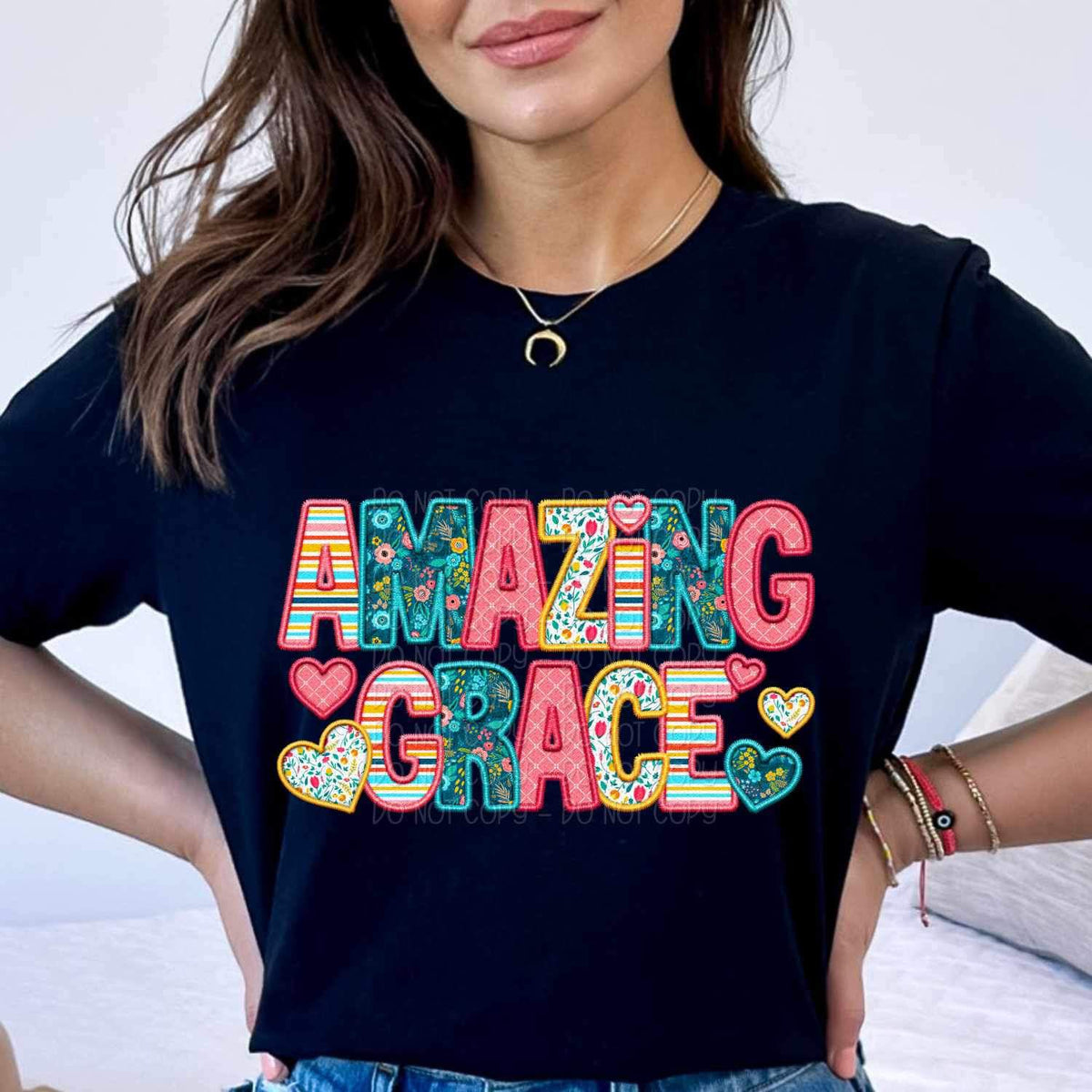 Amazing grace spring pattern 24543 DTF transfer