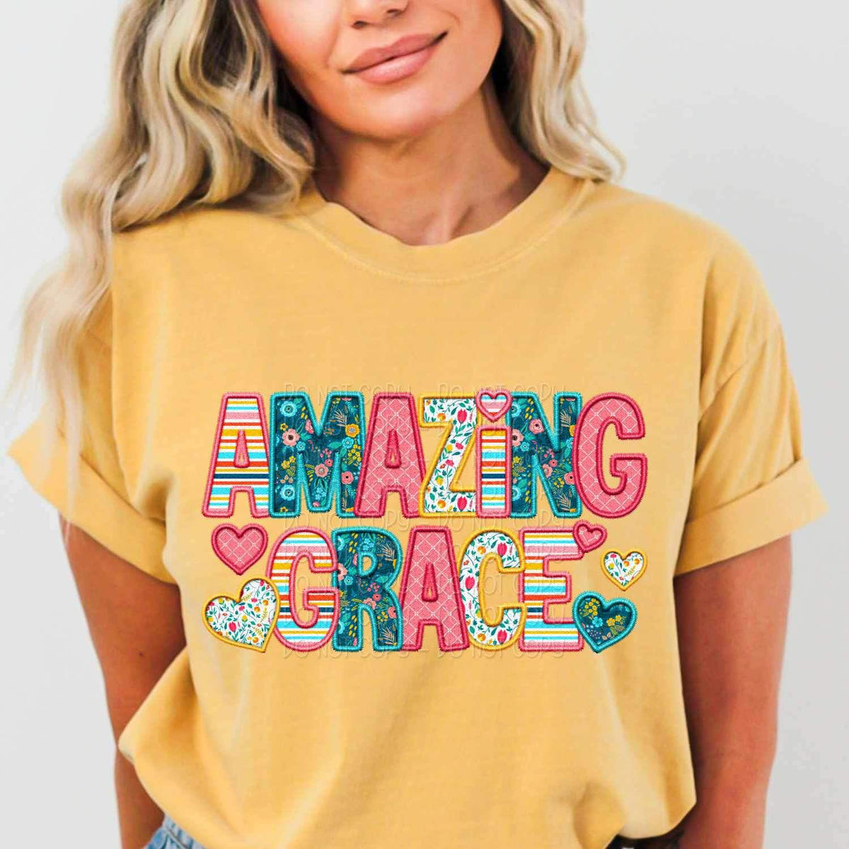Amazing grace spring pattern 24543 DTF transfer