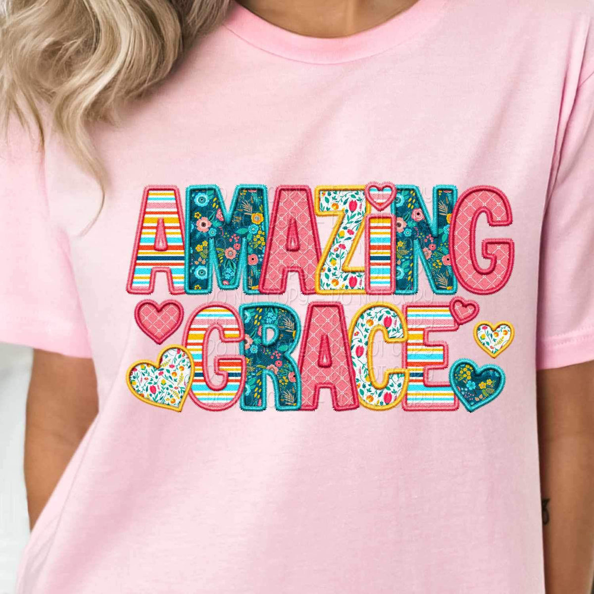 Amazing grace spring pattern 24543 DTF transfer