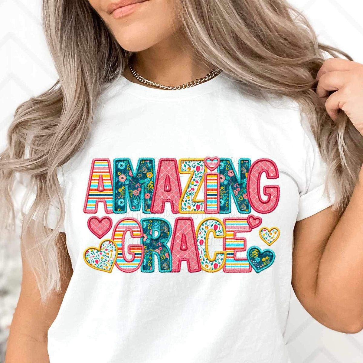 Amazing grace spring pattern 24543 DTF transfer