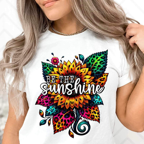 Be the sunshine leopard sunflower 24551 DTF transfer