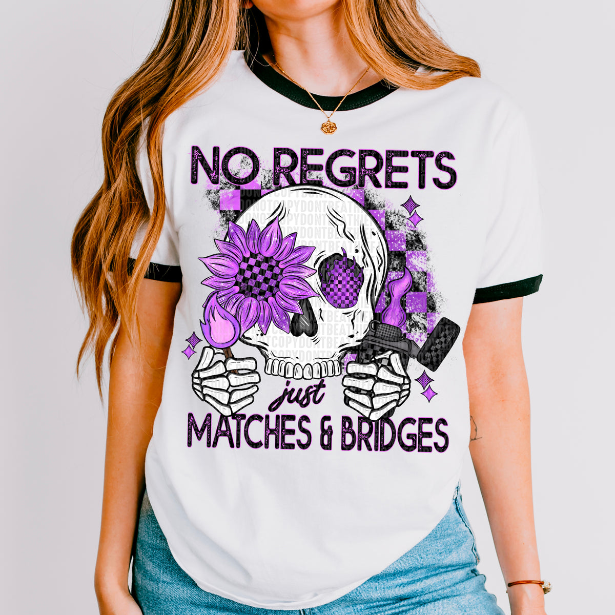 No regrets just matches & bridges (SDD) 33459 DTF transfer