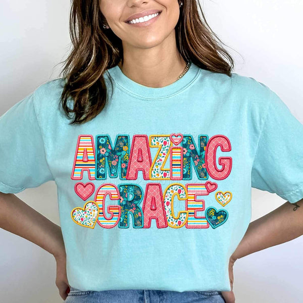 Amazing grace spring pattern 24543 DTF transfer