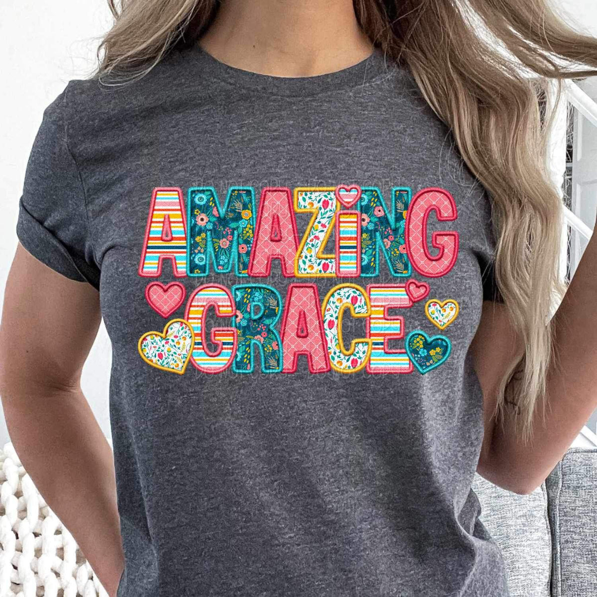 Amazing grace spring pattern 24543 DTF transfer