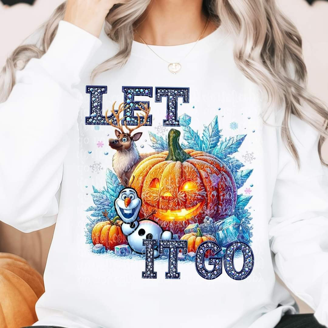 Let it go pumpkin (TDD) 53281 DTF transfer