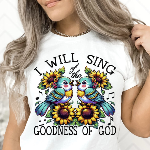 I will sing of the goodness of god 33474 DTF transfer