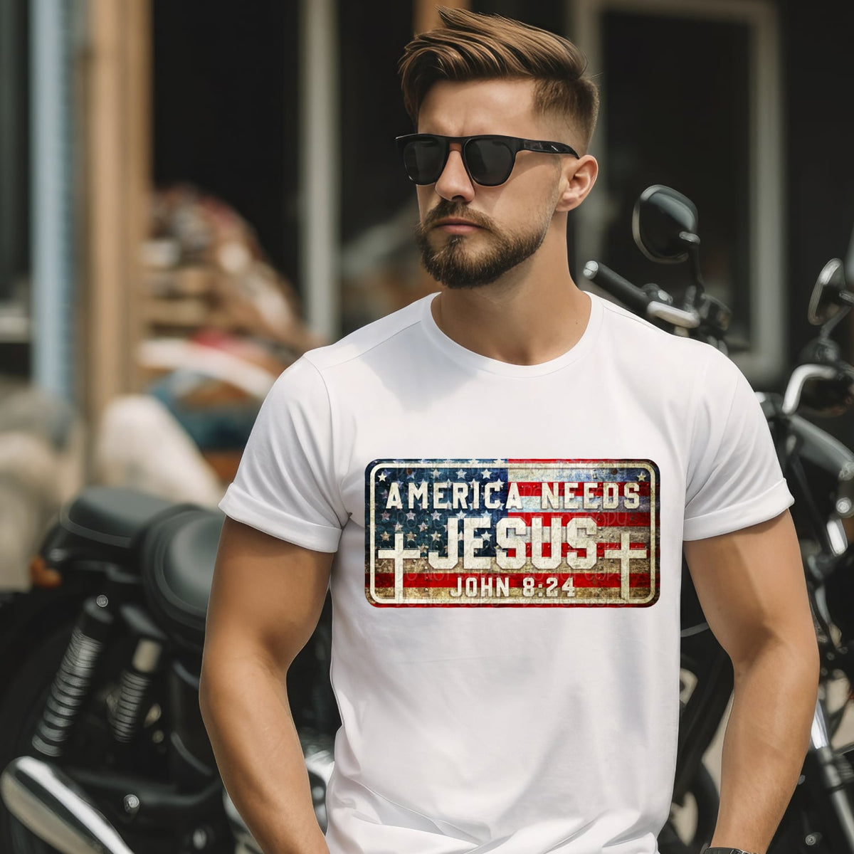 America needs jesus 33473 DTF transfer