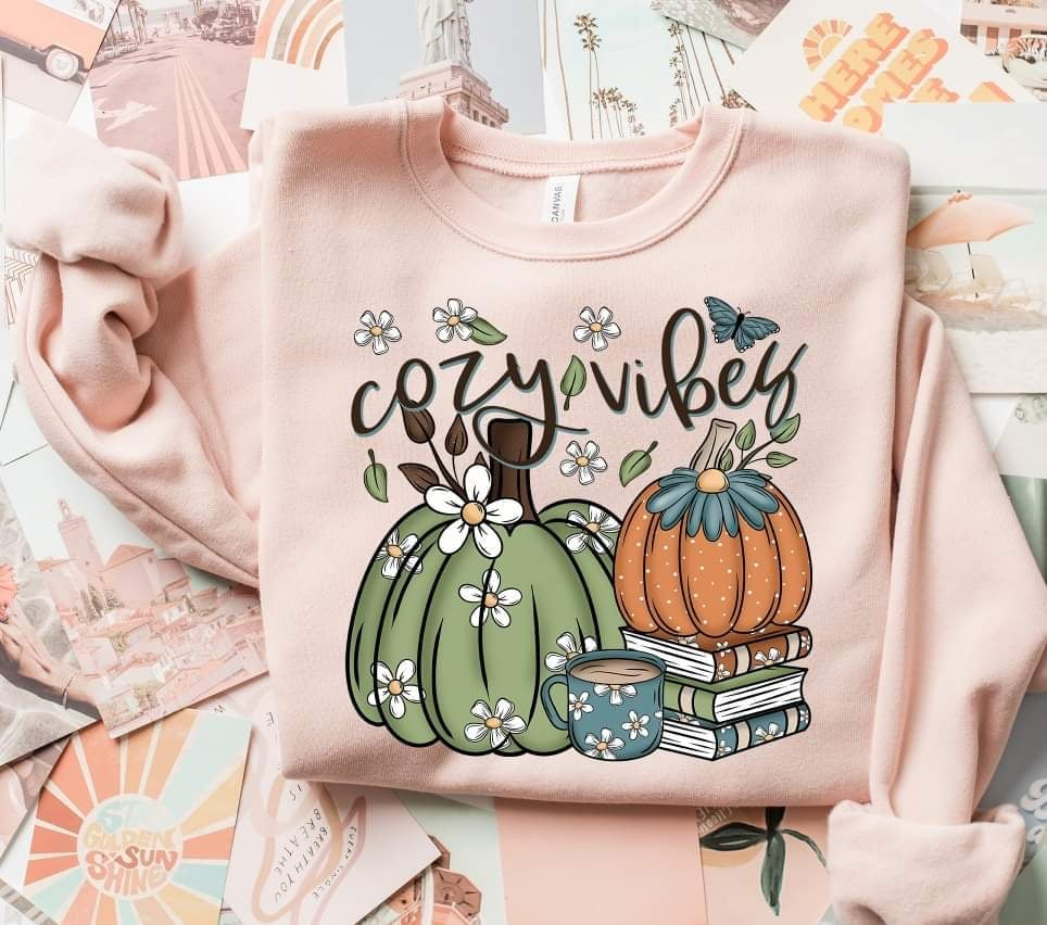 Cozy vibes pumpkins (SAL) 53301 DTF transfer
