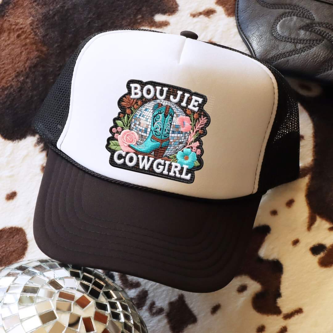 Bougie cowgirl hat patch 33493 DTF transfer