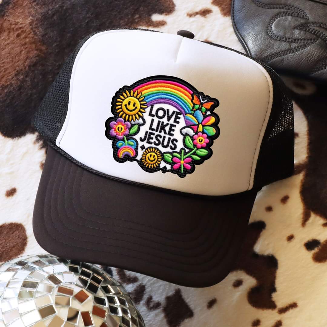 Love like jesus hat patch 33494 DTF transfer