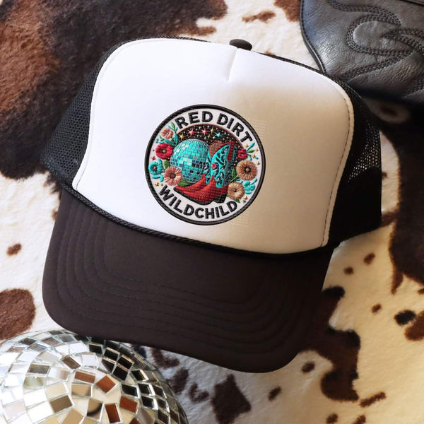 Red dirt wild circle hat patch 33477 DTF transfer