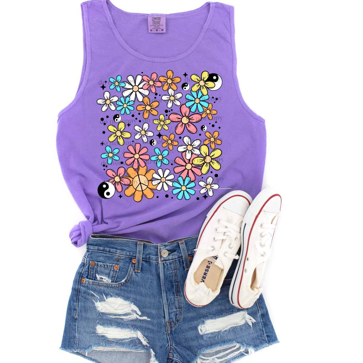 Floral cluster (CSC) 33504 DTF transfer