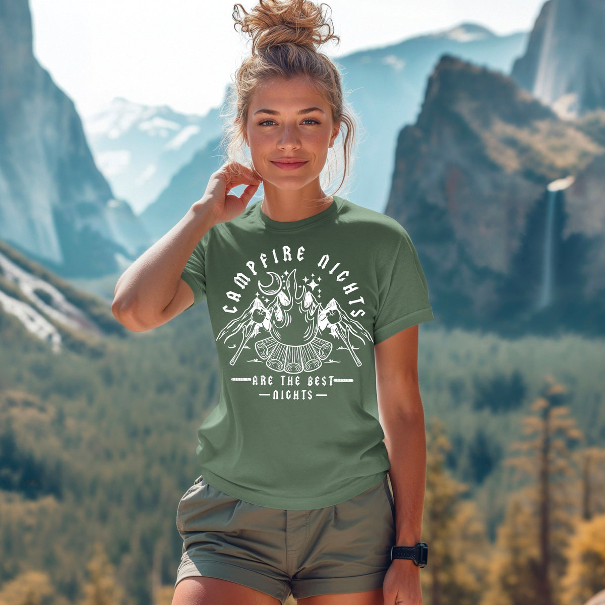 Campfire nights are the best nights WHITE (CSC) 33503 DTF transfer