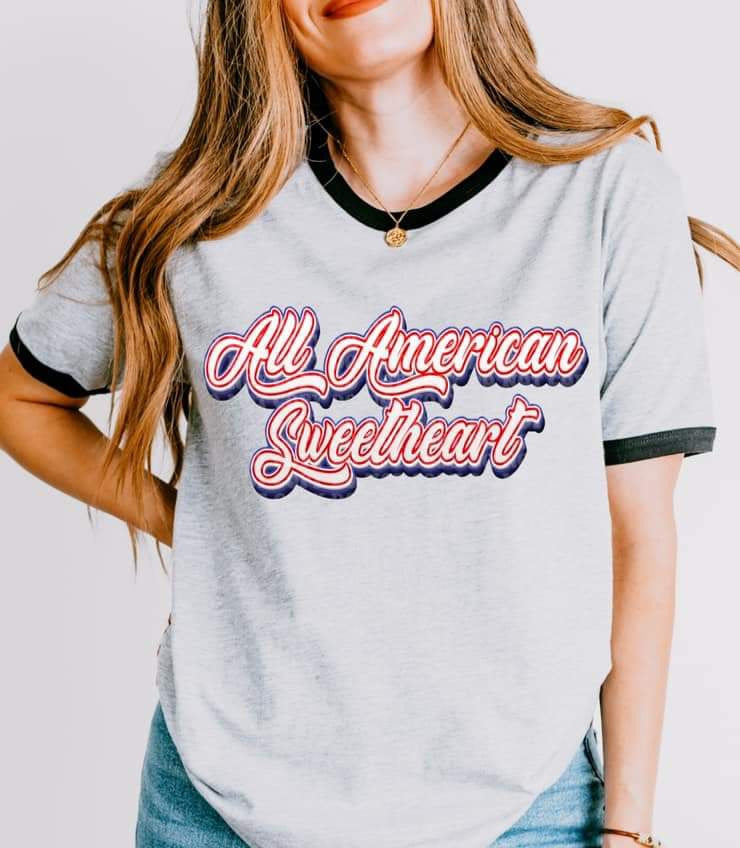 All american sweetheart 33516 DTF transfer