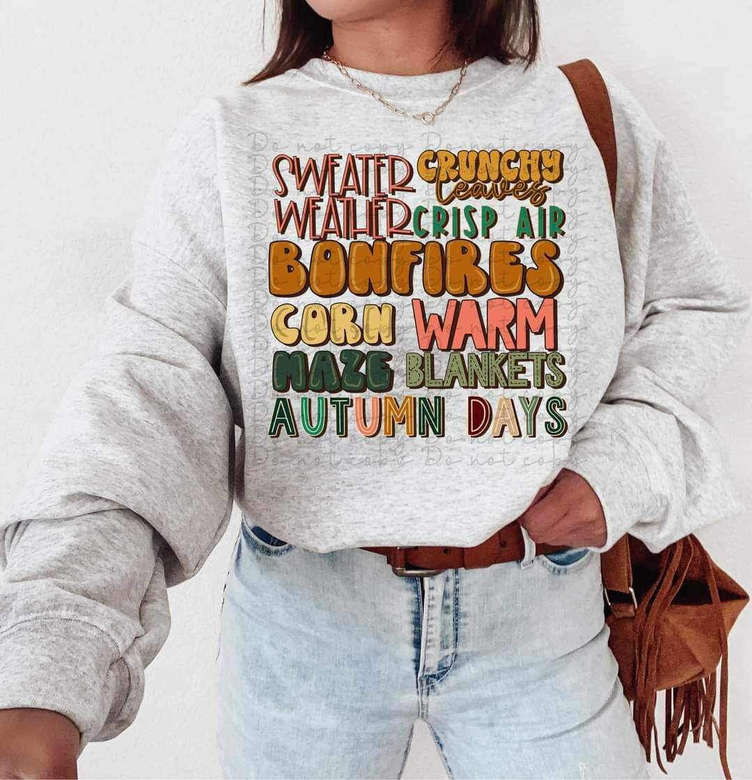 Fall sayings 11345 DTF TRANSFER