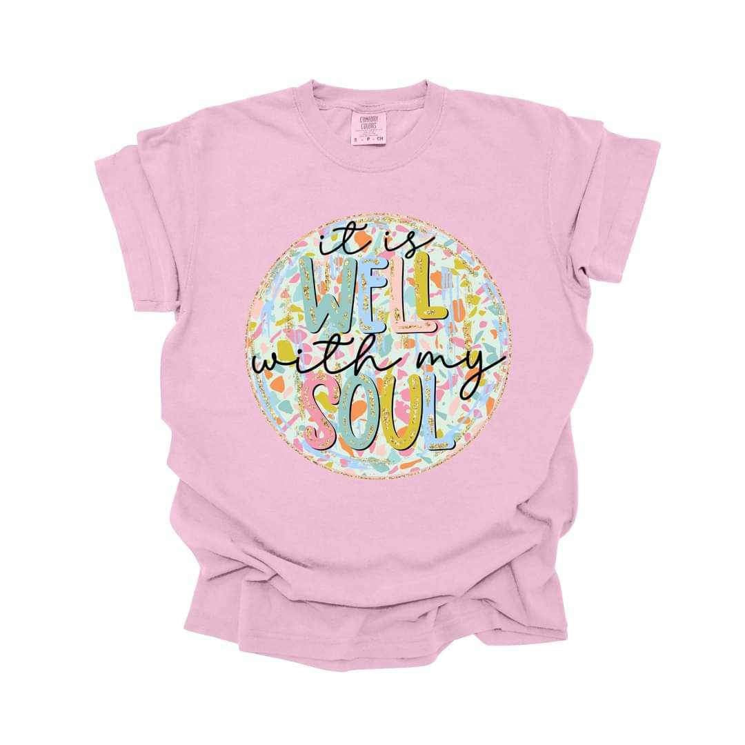 It is well with my soul circle 24607 DTF transfer