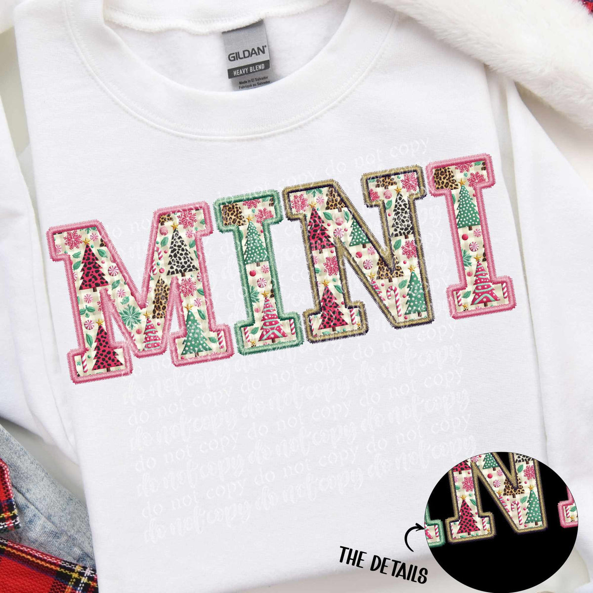 Mini Christmas tree filled embroidery (TTD) 67032 DTF transfer