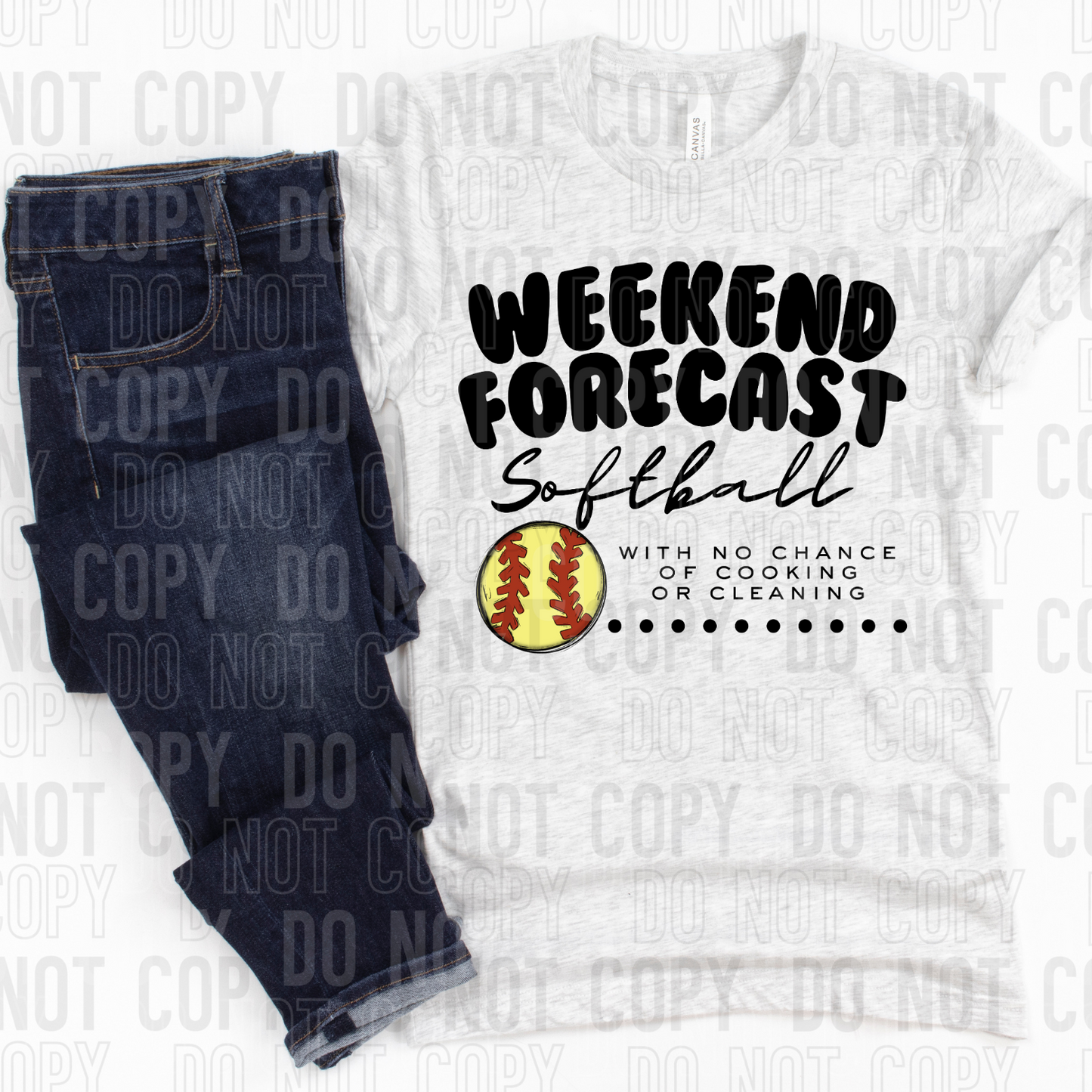 Weekend forecast softball (SBB) 33584 DTF transfer