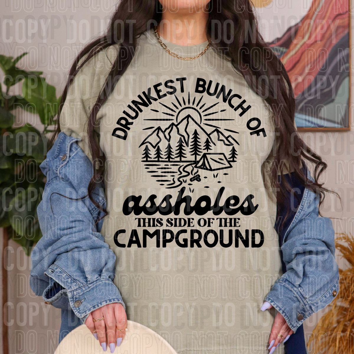 Drunkest bunch of assholes BLACK (SBB) 33579 DTF transfer