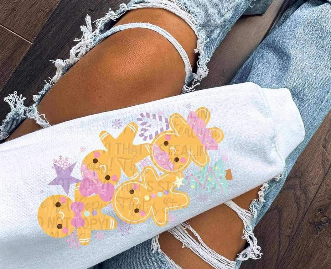 Gingerbread people SLEEVE 11469 DTF TRANSFER