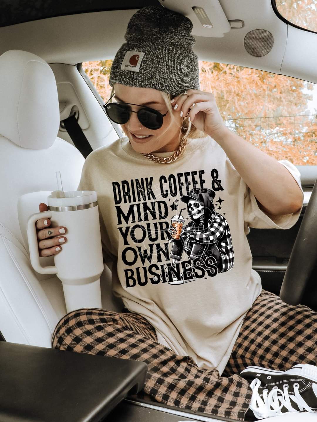 Drink coffee & mind your own business (LYTTLE) 33618 DTF transfer