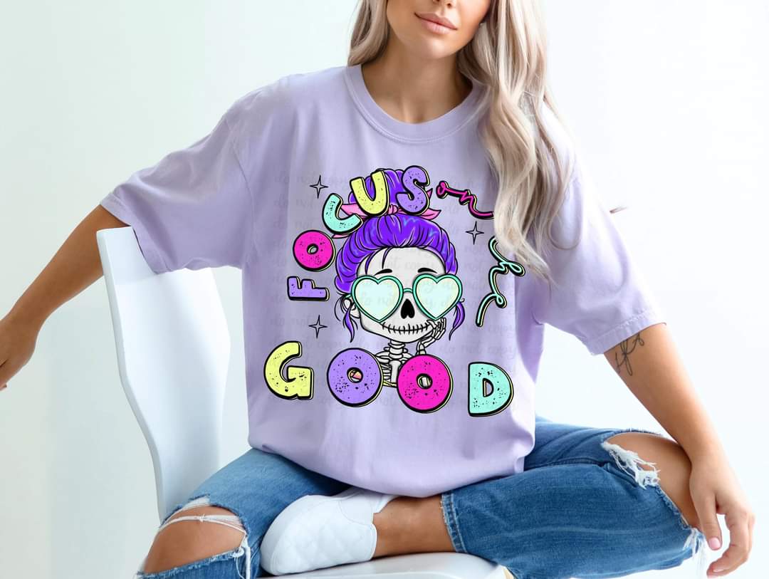 Focus on the good purple hair skellie 33627 DTF transfer