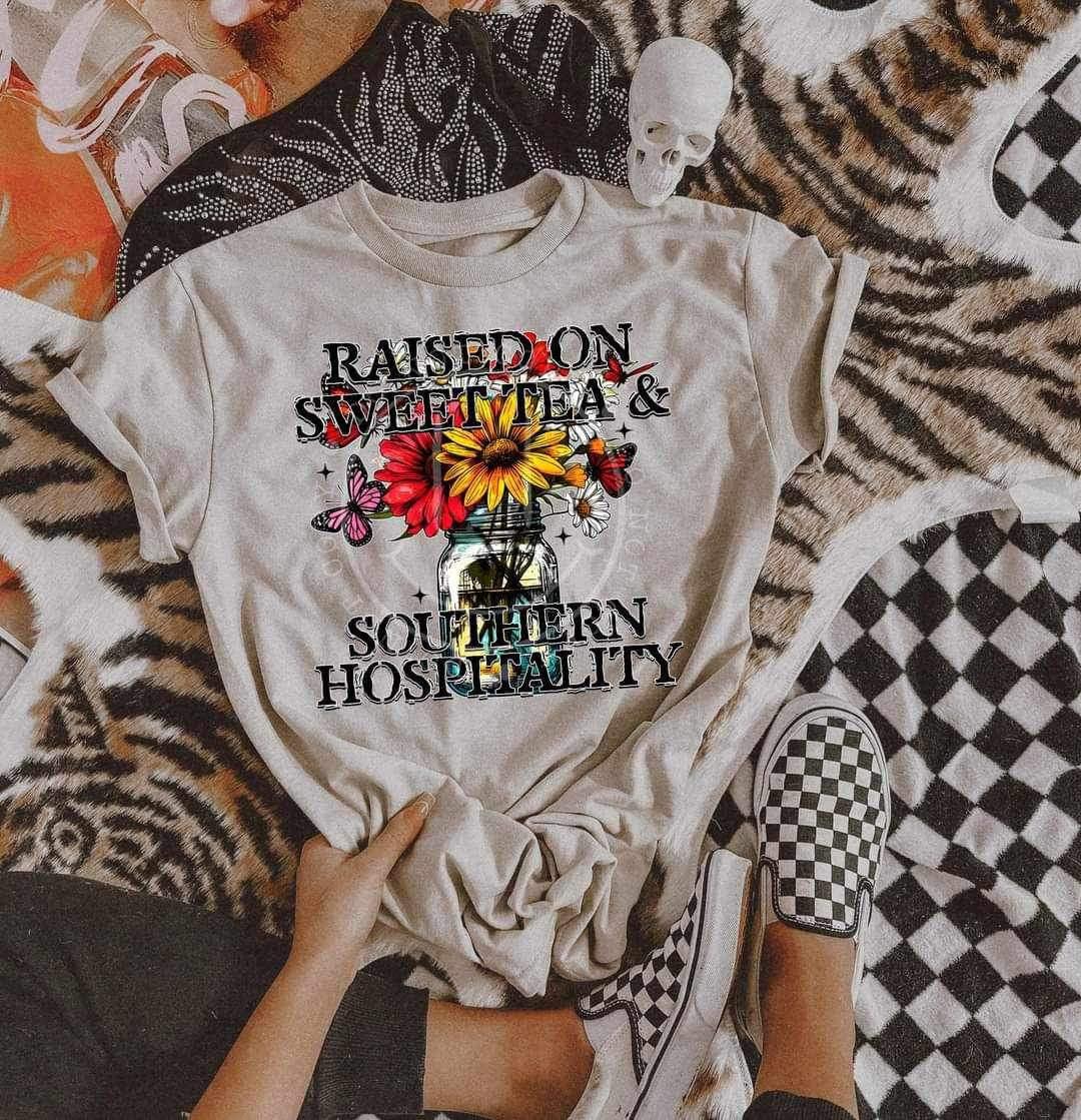 Raised on sweet tea and southern hospitality (LYTTLE) 24698 DTF transfer